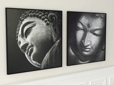 Interior Essentials - Art Low-poly 3D model