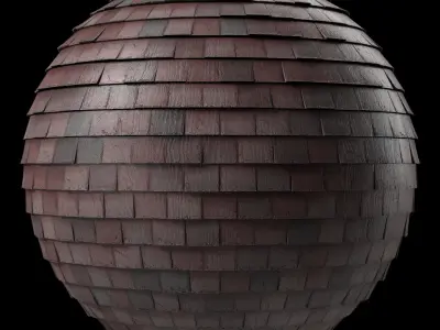 Roof Tile Materials 38- Wood Roofing By 3 color Pbr 4k Texture