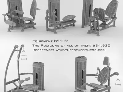 Equipment Gym 3 3D model