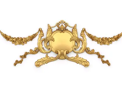 Classic decor ornament 01 3D model