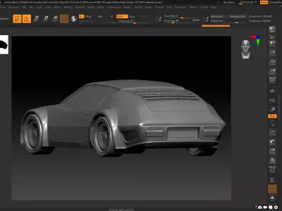 RENAULT ALPINE A310 RALLY CAR 3D print model