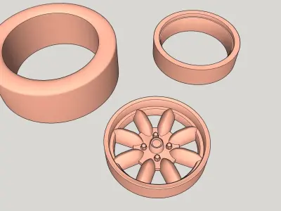 Chevy Yenko wheel printable 3D print model