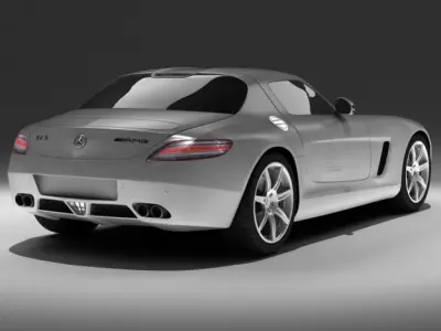 MERCEDES SLS AMG std mat 3D model