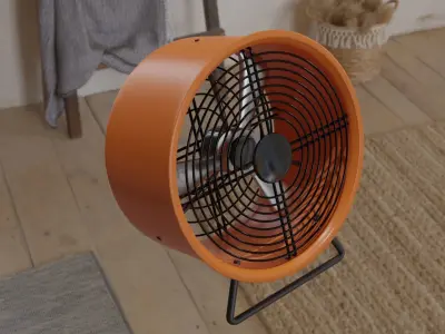 Simple Decoration Fan Free 3D model