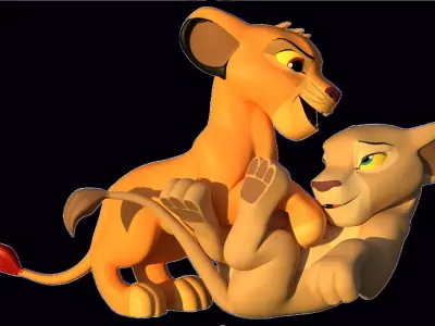 Disney Lion Cubs 3D model