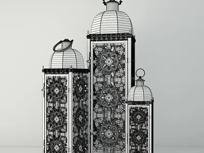 Metal Lanterns 3D model