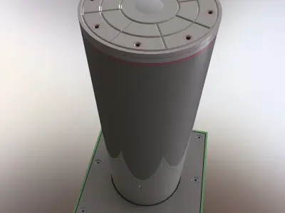 Rising bollard 3D model