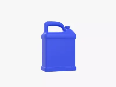 Jerrycan plastic bottle Low-poly 3D model