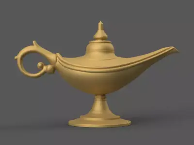 Magic Lamp 3D STL File for Unique Desk Decor 3D print model