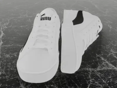 PUMA SMASH VULC CLASSIC 3D SHOES Low-poly 3D model