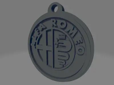 Alfa Romeo Keychain 3D print model