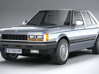 Generic Sedan 1980 3D model
