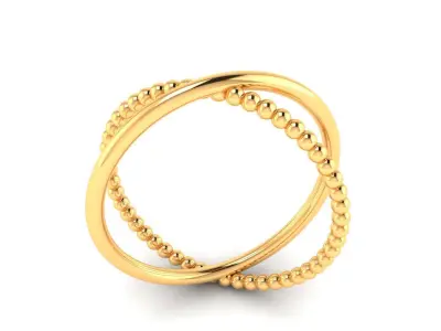 Ring M167 The luxury female abstract ring wedding 3D print model