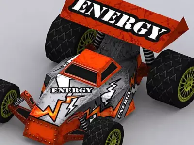 Road rush Xtreme cars megapack Low-poly 3D model