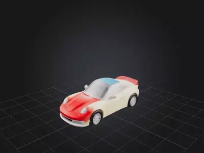 Toy Car 2 Low-poly 3D model