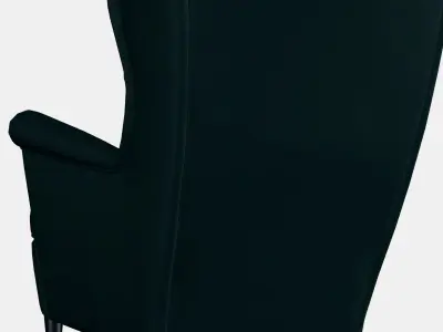 STRANDMON Wing chair 5 Low-poly 3D model