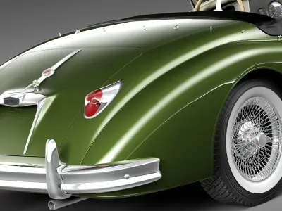 Jaguar XK150 roadster 1957 - 1961 3D Model 3D model