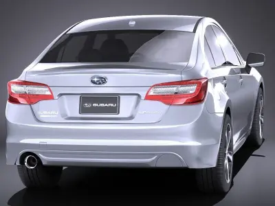 Subaru Legacy 2017 VRAY 3D model
