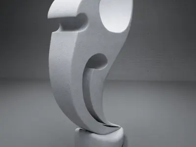 modern Abstract sculpture 02 3D model