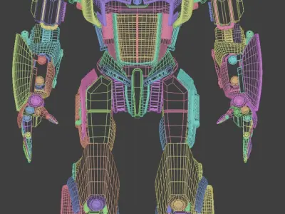 Smokescreen and Barricade - Transformers Ford Mustang  3D model