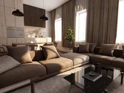 Modern Living room 3D model
