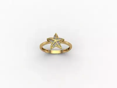 gold ring pint jewelry model 3d stl 3D print model 5