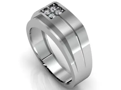 man ring 3D print model 5
