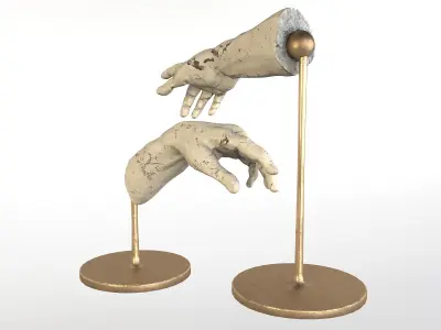 The Creation of Adam 3D model