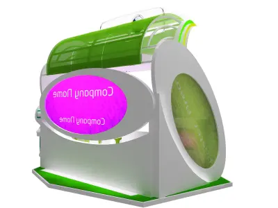  kiosk partition booth a56 3D model