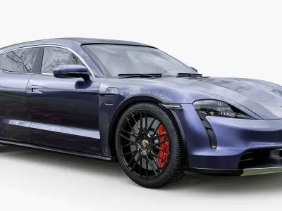 Porsche Taycan Turbo S Cross Turismo 3D model