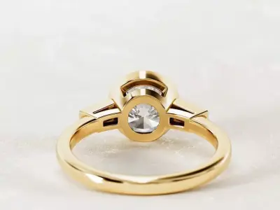 Tree stone ring 003 3D print model