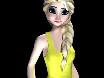 Elsa sport 3D print model