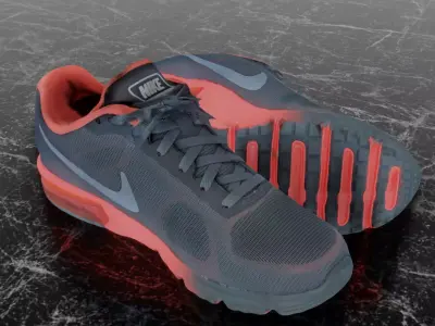 NIKE AIR MAX SEQUENT 3D SHOES Low-poly 3D model