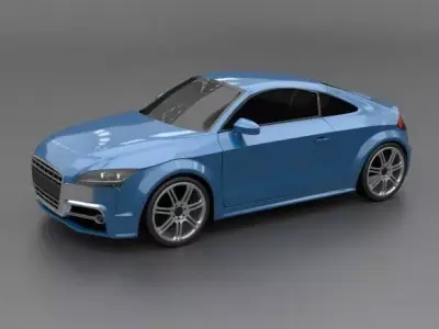 Audi TTS 2011 restyled 3D model