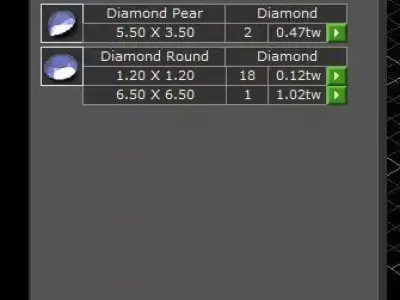  Three Stone Round  Engagement Ring 02 3D print model