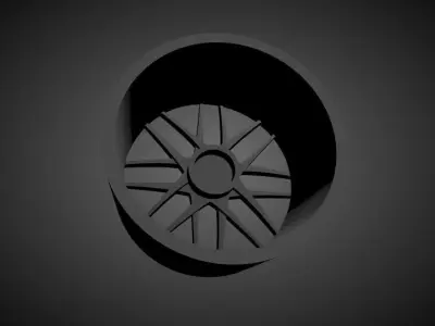 BBS CS-4 scalable and Printable rim 3D print model