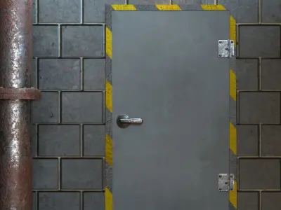 Black Mesa Scene interior 3d model Low-poly 3D model