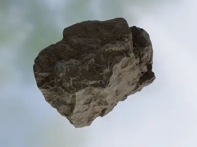 Stepped Sandstone - 8K Textures - 8 Mesh Resolutions Low-poly 3D model