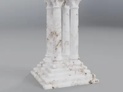 Greek pilaster 3D model