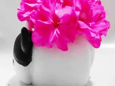 Kit- 4 Cute Flower Pots 3D print model