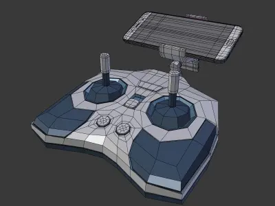 Joystick - Controller Low-poly 3D model