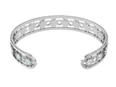 Star Bangle Bracelet 3834 3D print model