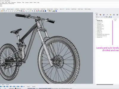 mountain bike trek bicycle 3D model