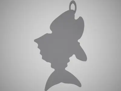 Piranha Necklace 3D print model