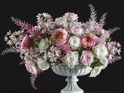 Flower Set 045 Centerpiece bouquet 3D model