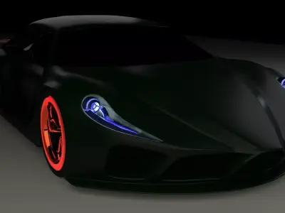 gaming Sport Car  Low-poly 3D model