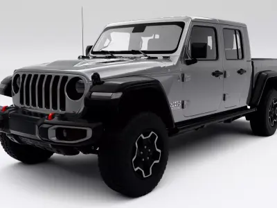 Jeep Gladiator 2020 Low-poly 3D model