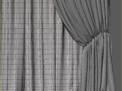 Set 68 Curtains 3D model