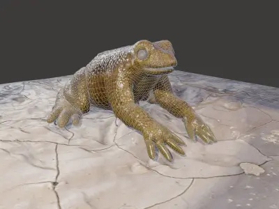 Frog creature Low-poly 3D model purchase