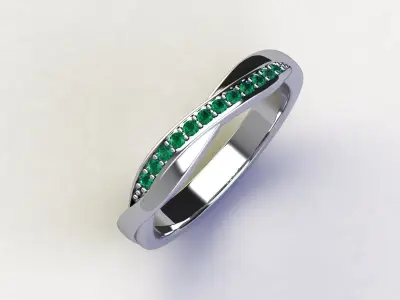 Veretta with oblique stones on top 3D print model